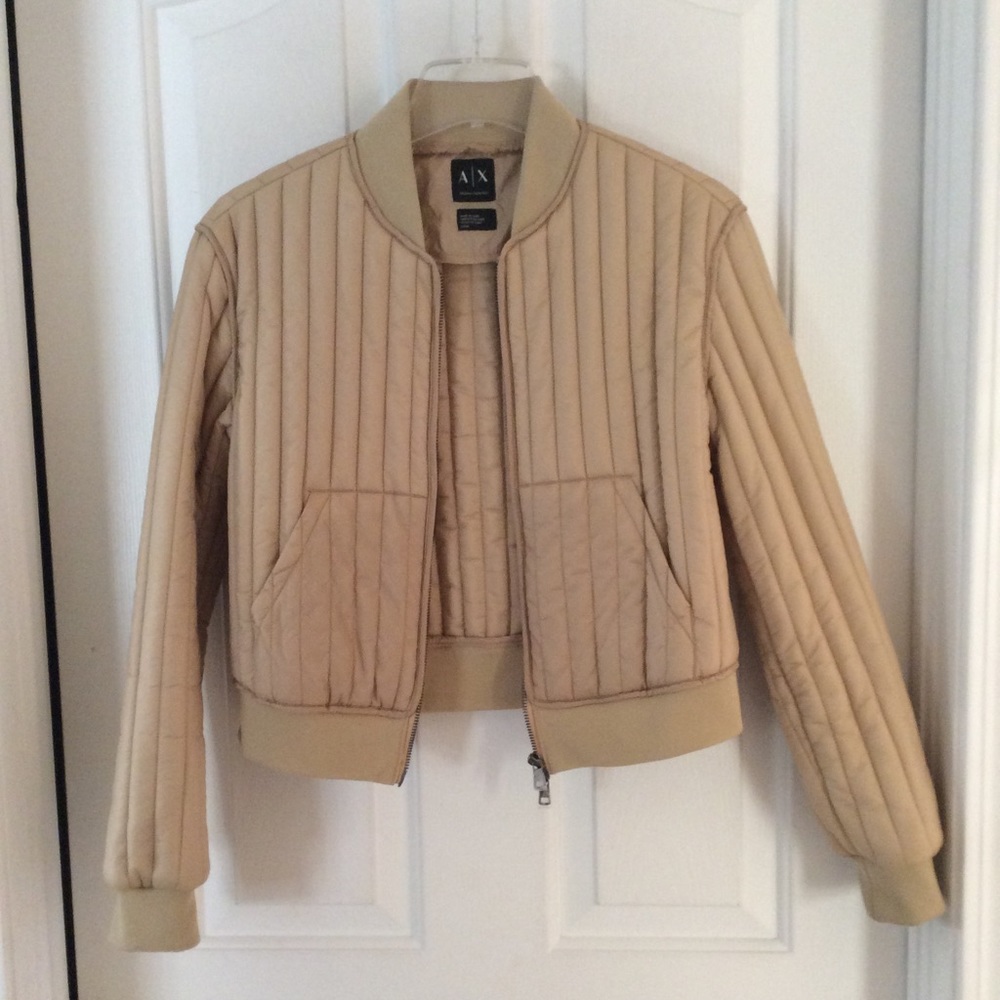 A/X Armani Exchange cropped bomber jacket